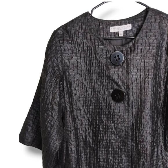 Harve Benard Womens Coat Sz 10 Silk Texture Opera Evening Retroglam Royalty VTG‎ - Picture 9 of 13